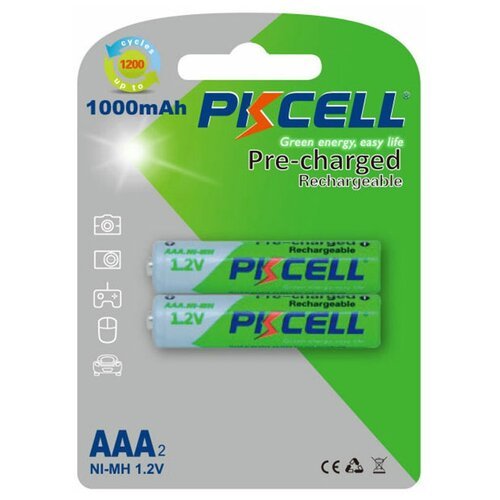 Никель-металлогидридный аккумулятор PKCELL NI-MH RTU AAA1000-2B тип - AAA 2 шт