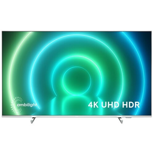 50' Телевизор Philips 50PUS7956 2021 HDR, LED RU, светло-серебристый