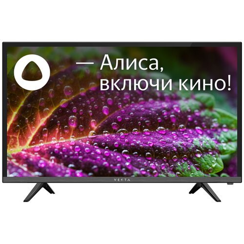 24' Телевизор VEKTA LD-24SR4815BS 2021 LED, HDR на платформе Яндекс.ТВ, черный