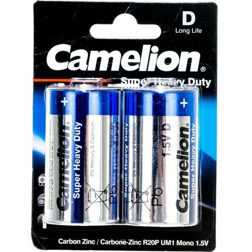 Camelion R20 Blue BL-2 батарейка,1.5В 3217