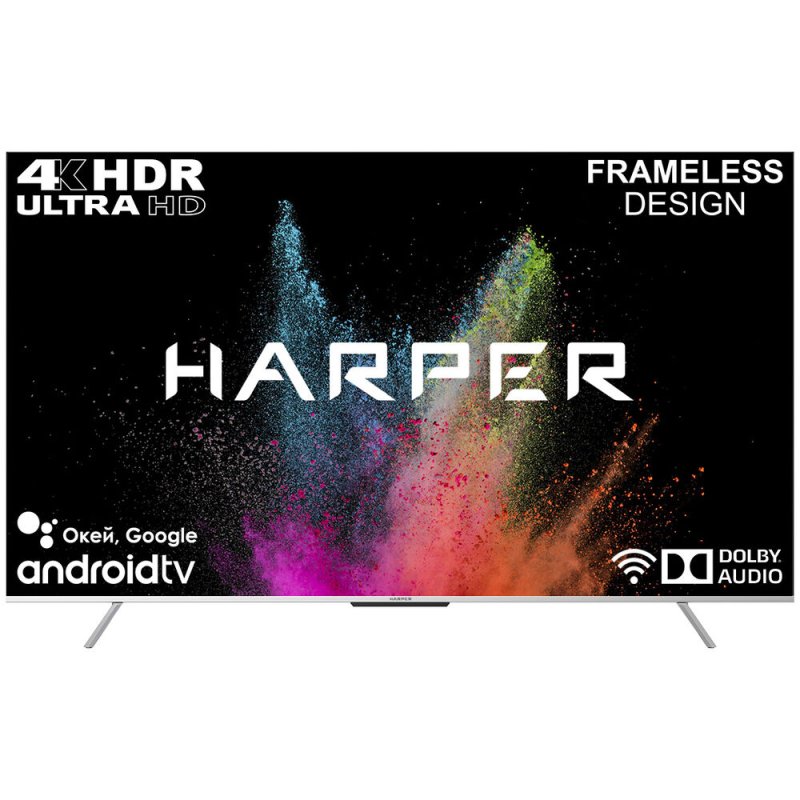 Телевизор 75' Harper 75U770TS (4K UHD 3840x2160, Smart TV) черный