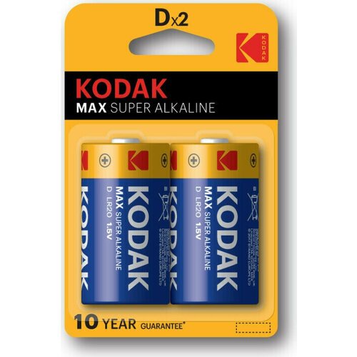 Батарейка Батарейка щелочная Kodak D 2шт