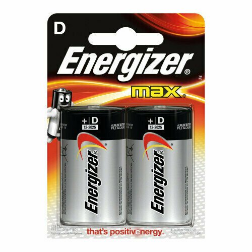 Батарейки Energizer LR20, 2шт, 2 упаковки