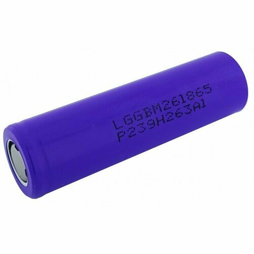 Аккумулятор литий-ионный перезаряжаемый индустриальный (без защиты) LG 18650 LGEBM261865 2600мАч (10А)