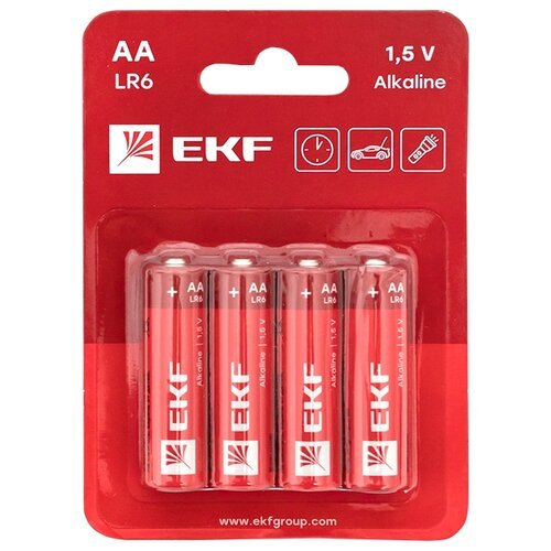 Батарейка EKF LR6, в упаковке: 4 шт.