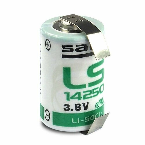 Батарейка LS14250-CNR (1/2AA) SAFT 1шт. /лепестковые выводы, 3,6В. литиевая