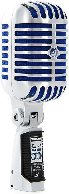 Кардиоидный динамический вокальный микрофон Shure Super 55 Deluxe Supercardioid Dynamic Microphone