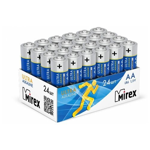 Mirex Батарея щелочная LR6 / AA 1,5V 24 шт showbox, 23702-LR6-B24