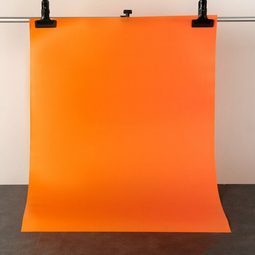Фотофон для предметной съёмки 'Оранжевый' ПВХ, 100 х 70 см
