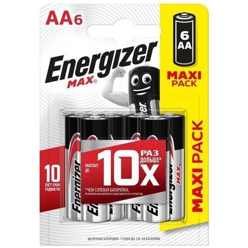 Батарейка Energizer Max AA/LR6, 16 шт.