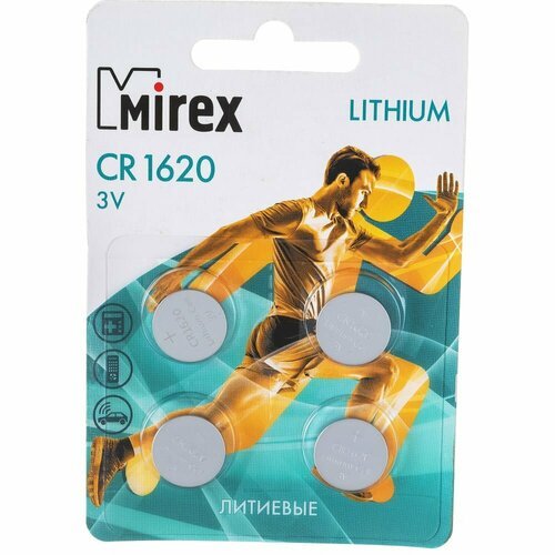 Литиевая батарея Mirex 23702-CR1620-E4