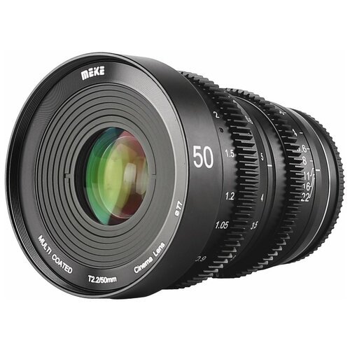 Объектив Meike 50mm T2.2 Cinema Lens Sony E-mount, черный