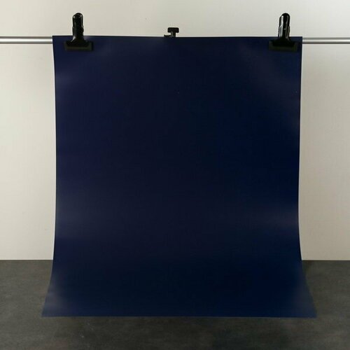 Фотофон для предметной съёмки 'Тёмно-синий' ПВХ, 100 x 70 см
