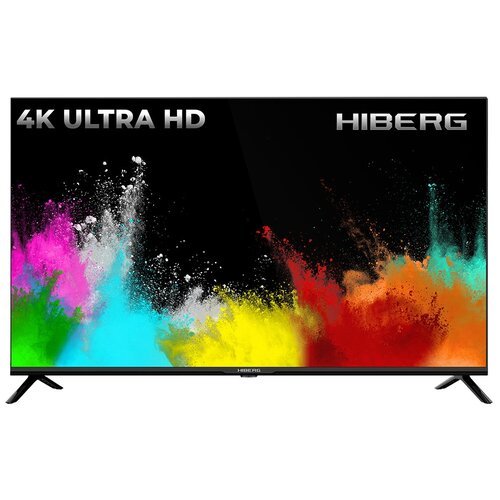Телевизор HIBERG 43Y UHD-R, диагональ 43 дюйма, Ultra HD 4K, HDR, Smart TV, голосовое управление Алиса