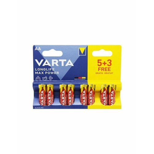 Батарейка Varta LONGLIFE MAX POWER LR6 AA BL8 1.5V (04706101428)