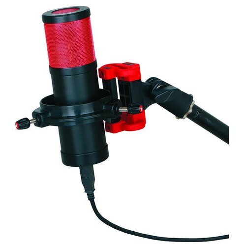 Микрофон проводной GreenBean StudioVoice E25 USB, комплектация: микрофон, разъем: USB, черный/красный