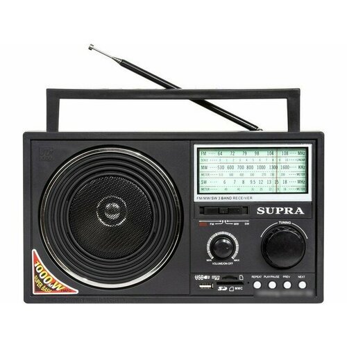 Радиоприемник Supra ST-25U черный