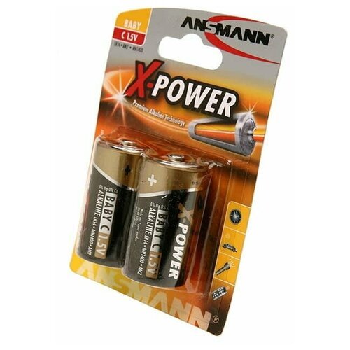 ANSMANN Батарейка ANSMANN Alkaline X-Power C BL2, 2шт (5015623)