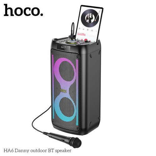 Беспроводная колонка с микрофоном HOCO HA6 Danny черный
