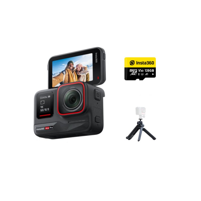 Экшн-камера Insta360 Ace Pro, Vlog set, черный
