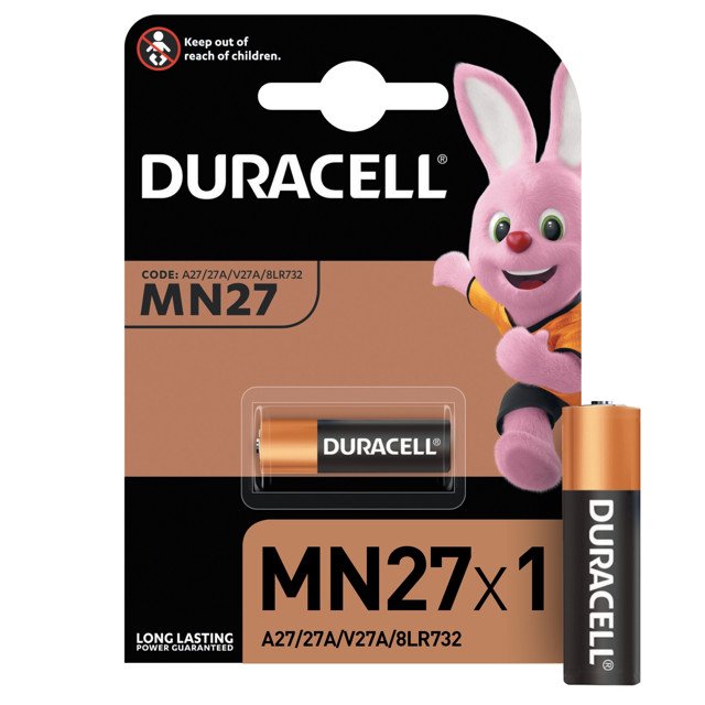 батарейка DURACELL для сигнализаций 12В MN27 1шт