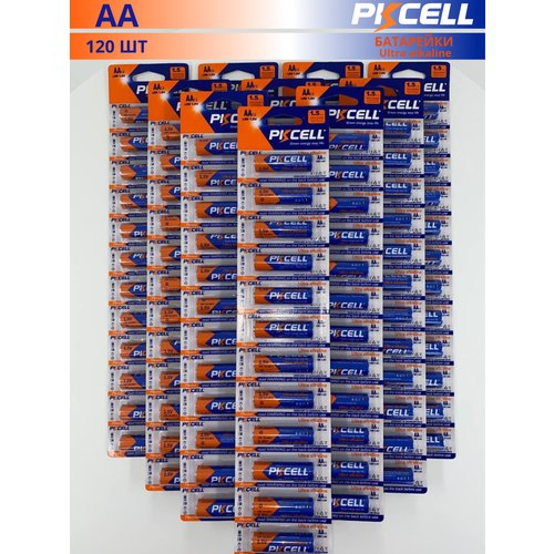 Батарейки PKCELL АА пальчиковые алкалиновые (120 штук)
