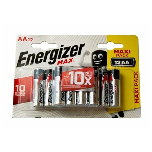 Батарейка AA LR6 12 шт ENERGIZER MAX E301531401
