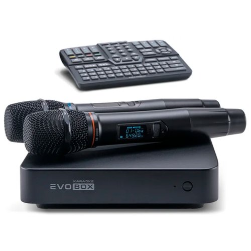 Караоке-система для дома EVOBOX Plus [Black] с цифровыми микрофонами в комплекте