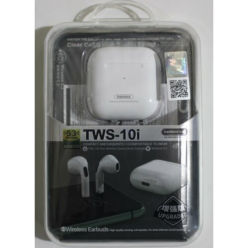 Беспроводные наушники Bluetooth Remax TWS-10i Белый