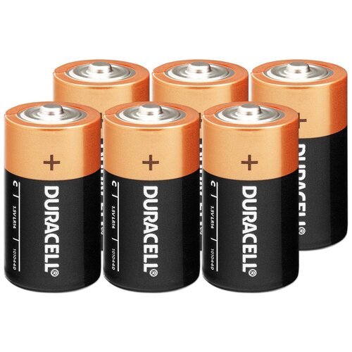 Батарейки алкалиновые Duracell (Дюрасел), тип C/LR14/ alkaline battery/ 6 шт.