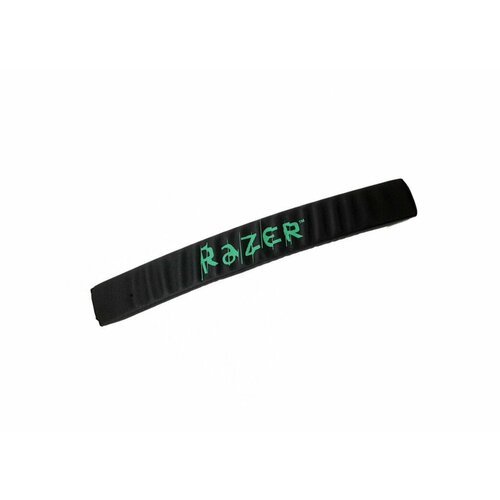 Обшивка оголовья для наушников Razer Kraken PRO / Kraken 7.1 / Kraken Chroma / Electra черная с зеленым лого