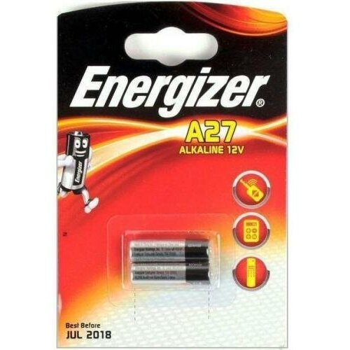 Батарейка A27 12В щелочная Energizer A27 в блистере 2шт.