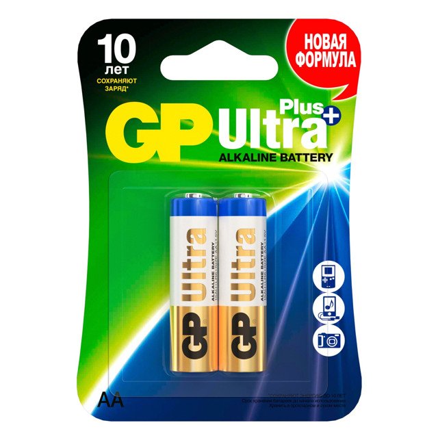 батарейка GP Ultra Plus AA 2шт