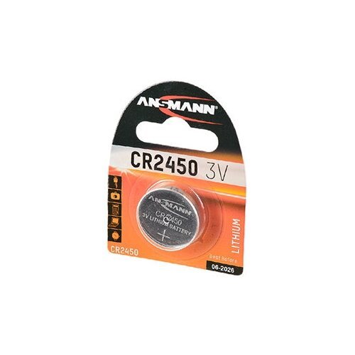 Батарейка ANSMANN CR2450, в упаковке: 1 шт.
