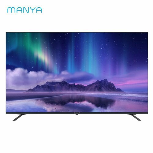 Телевизор MANYA 65Q01B Смарт ТВ, Android 11, 2Gb/16Gb, голосовое управление, Wi-Fi, Bluetooth, 3HDMI, 2USB, Super Slim дизайн, QLED подсветка