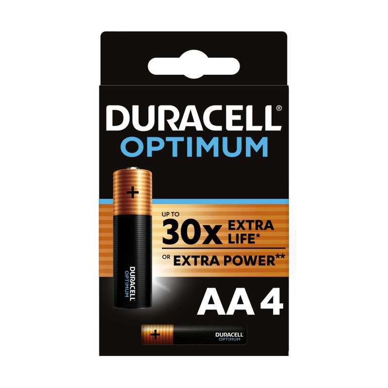 Батарейки Duracell Optimum AA, 4 шт