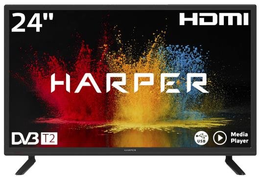 Телевизор Harper 24R490T черный