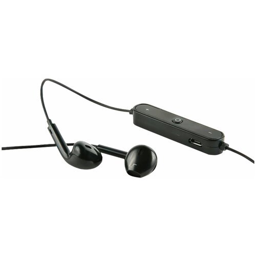 Наушники с микрофоном (гарнитура) RED LINE BHS-01, комплект 2 шт, Bluetooth, беспроводые, черные, УТ000013644