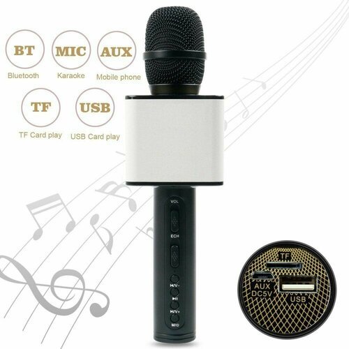 Микрофон (Bluetooth, динамики, USB) SDRD SD-08 Черный