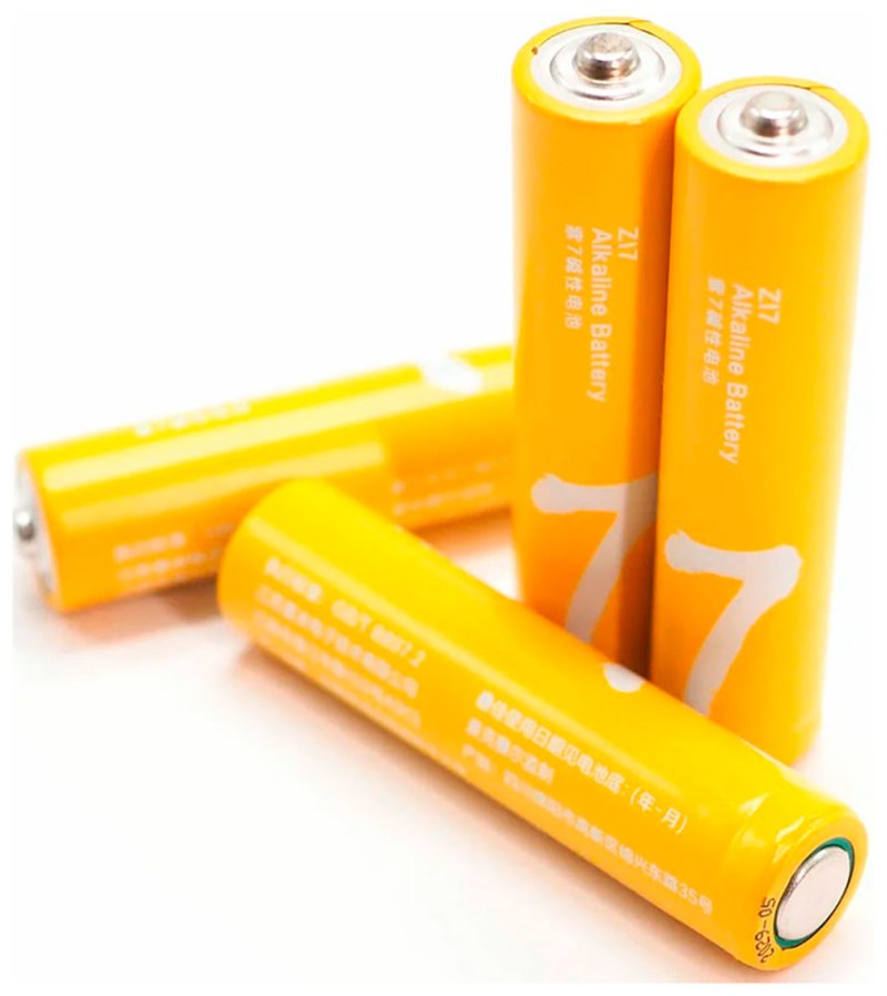 Батарейки алкалиновые Zmi Rainbow Zi7 4 шт. AA7, желтые