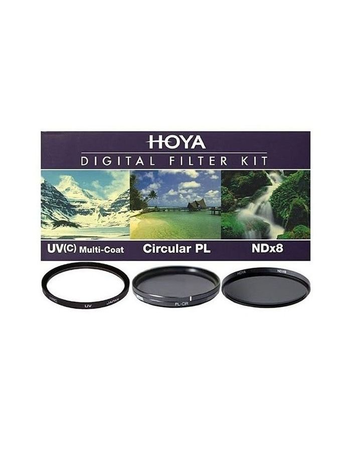 Набор светофильтров HOYA Digital Filter Kit HMC MULTI UV, Circular-PL, NDX8 - 40.5mm