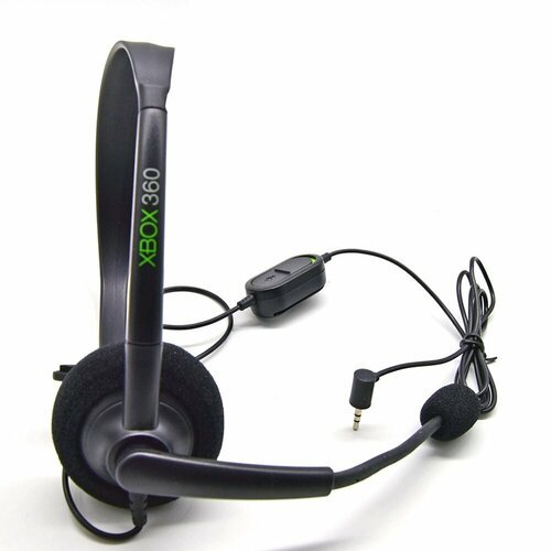Гарнитура проводная Wired Headset Original (Xbox 360) OEM Black