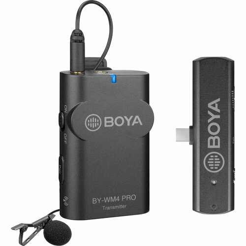 Двухканальный беспроводной микрофон нового для устройств с разъемом USB Type-C Boya BY-WM4 PRO-K5