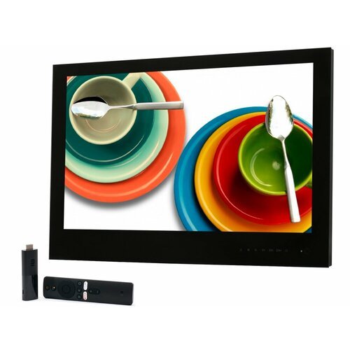AVEL Встраиваемый Smart монитор для кухни AVS2404BMBF (AVS2404BM Black) + Xiaomi Mi TV Stick