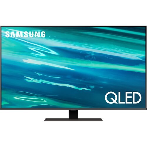 55' Телевизор Samsung QE55Q80AAU QLED, HDR, LED, черненое серебро