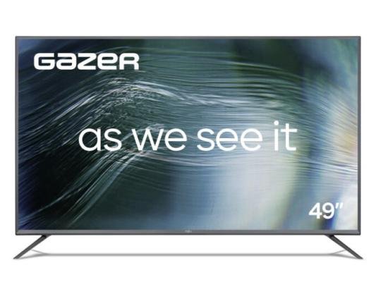 Gazer LED LCD TV 49(3840x2160) IPS LED, 400cd/m2, USB, HDMI, RCA, CI+ slot, RJ45, miniYPBPR, Multimedia player, Optical, Smart 2+16Gb, DVB-T2/C/S2, 1
