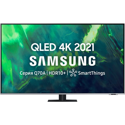 75' Телевизор Samsung QE75Q70AAU 2021 QLED, HDR, черный
